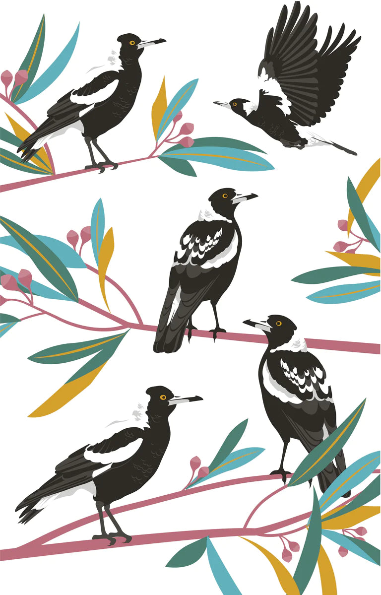 Magpie Tea Towel