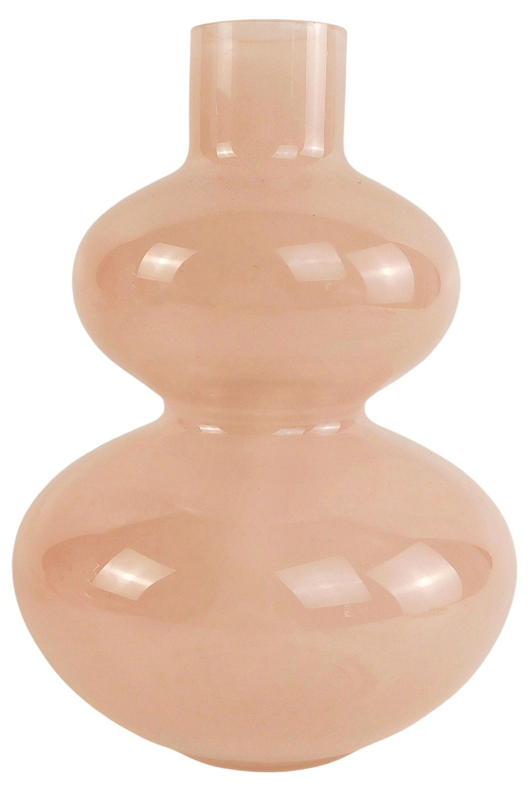 Jaslyn Frosted Double Ring Vase