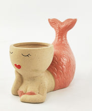 Load image into Gallery viewer, Mermaid Planter Pink
