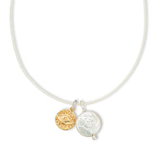 Load image into Gallery viewer, Evil Eye Charm and Pearl Necklace
