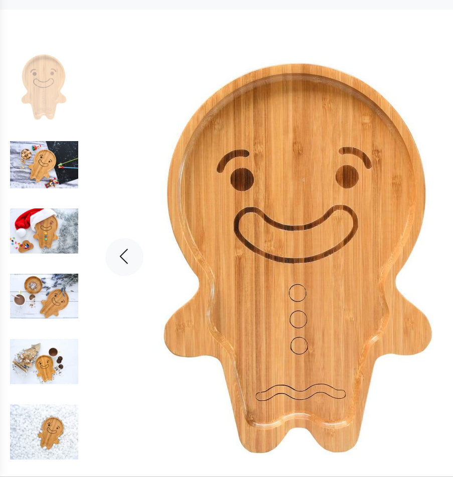 Gingy the Gingerbread Man Plate